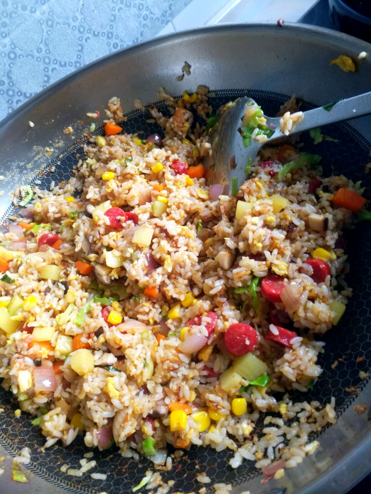 腊肠时蔬炒饭*蚝油版*