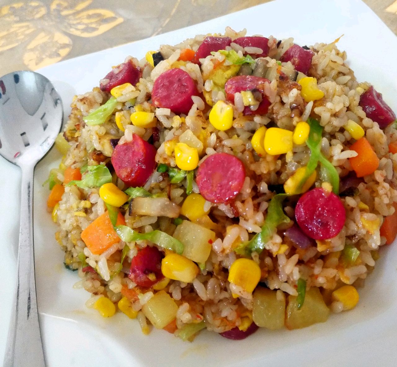 腊肠时蔬炒饭*蚝油版*