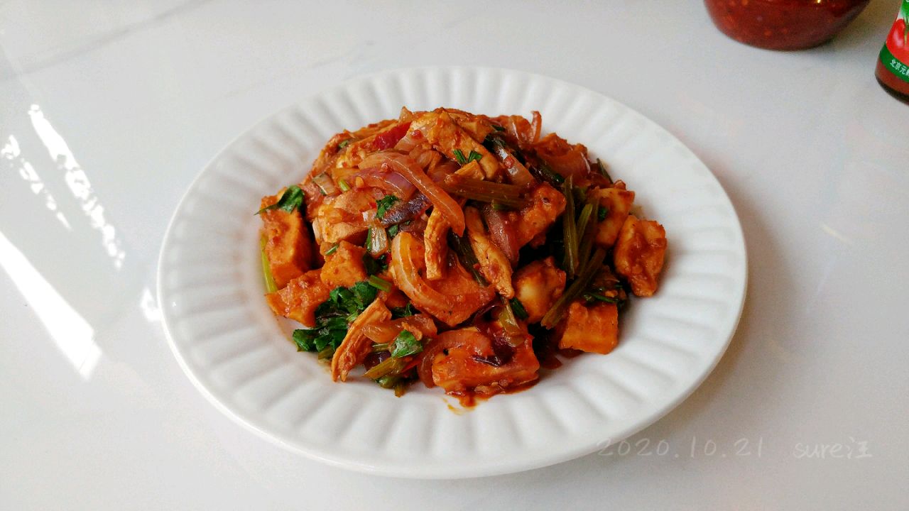 辣鸡茄酱烩锅饼