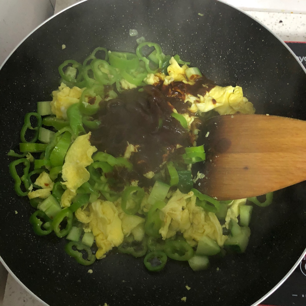 辣椒鸡蛋打卤面（纯东北做法）