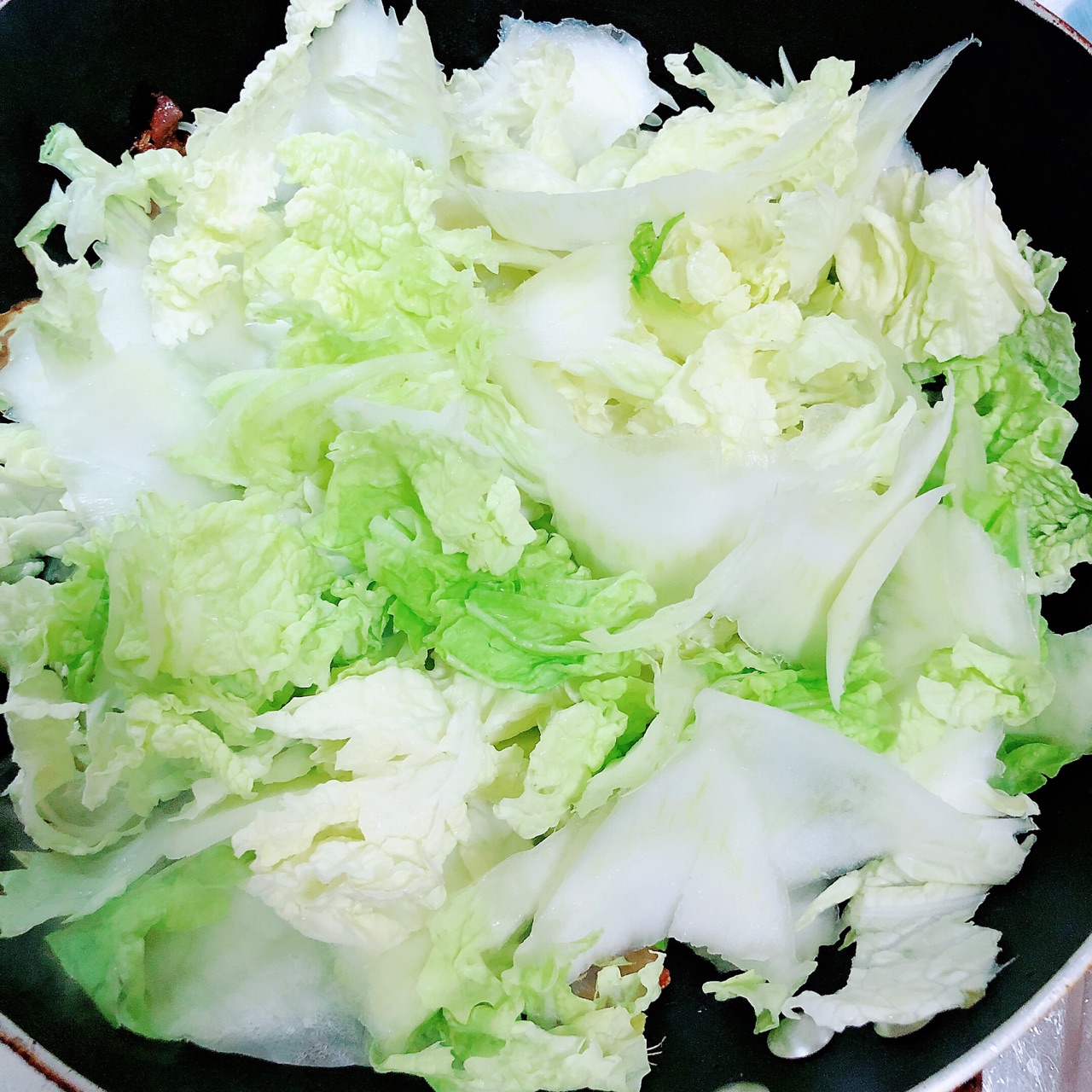 腊肉炒白菜