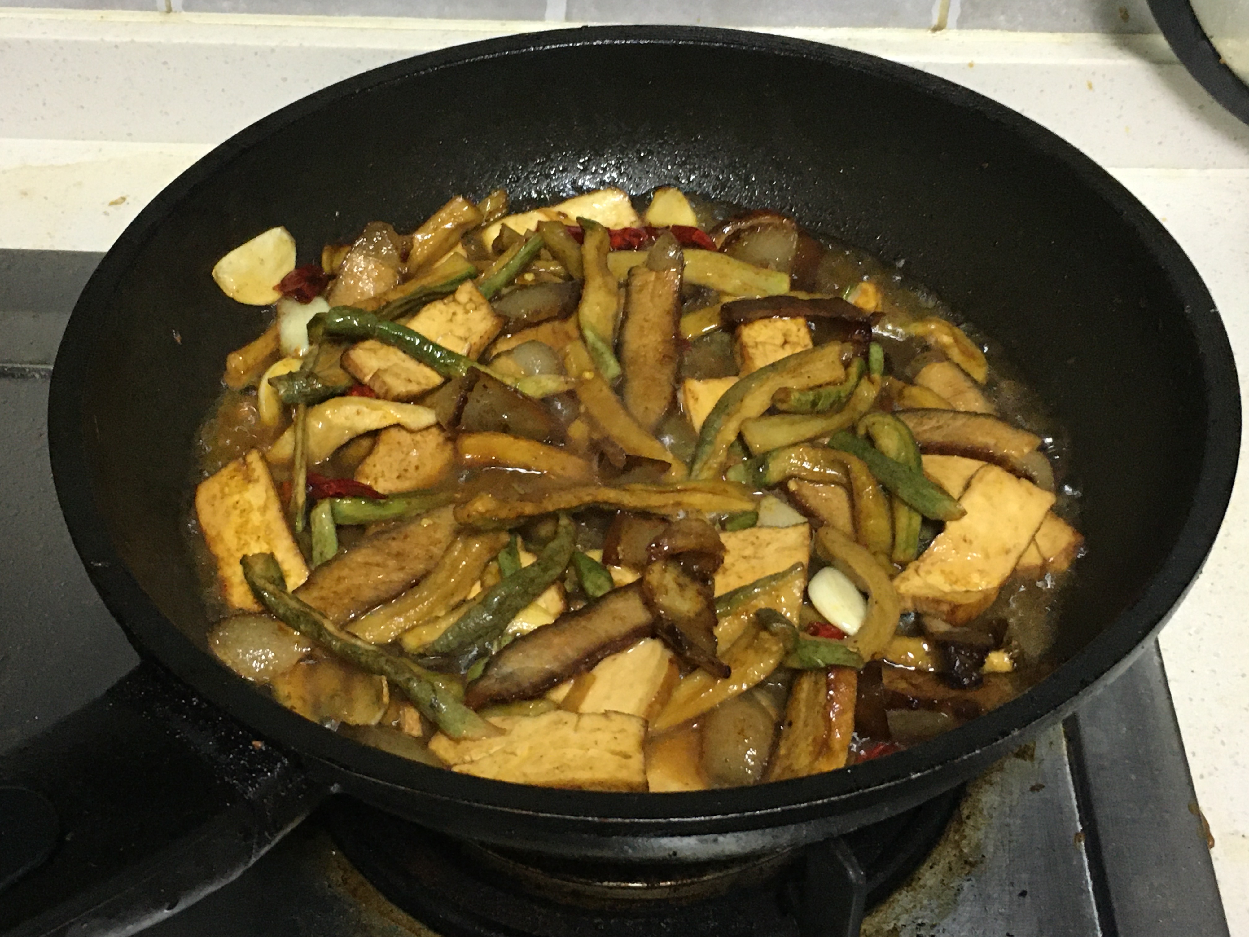 腊肉香干炒萝卜干