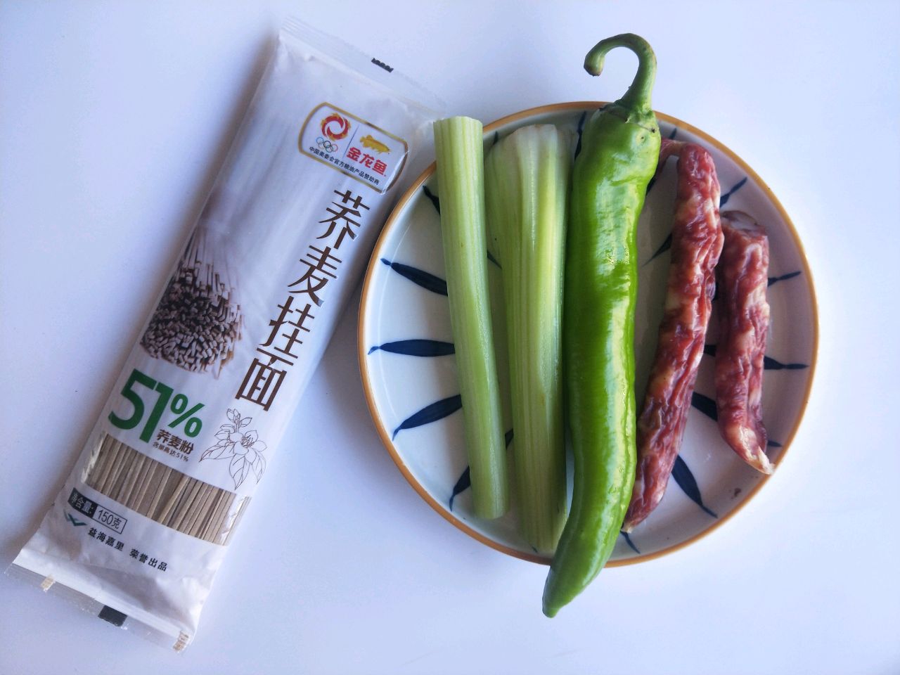 腊味青椒炒面