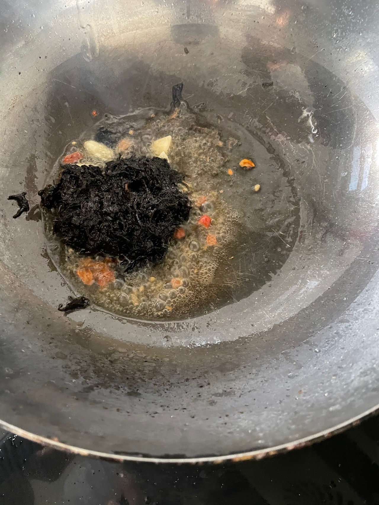 榄菜角豆爆香藕