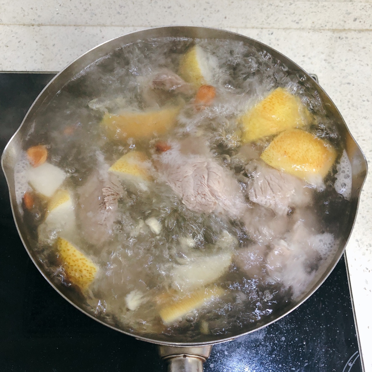 榄菜肉松炒豆角