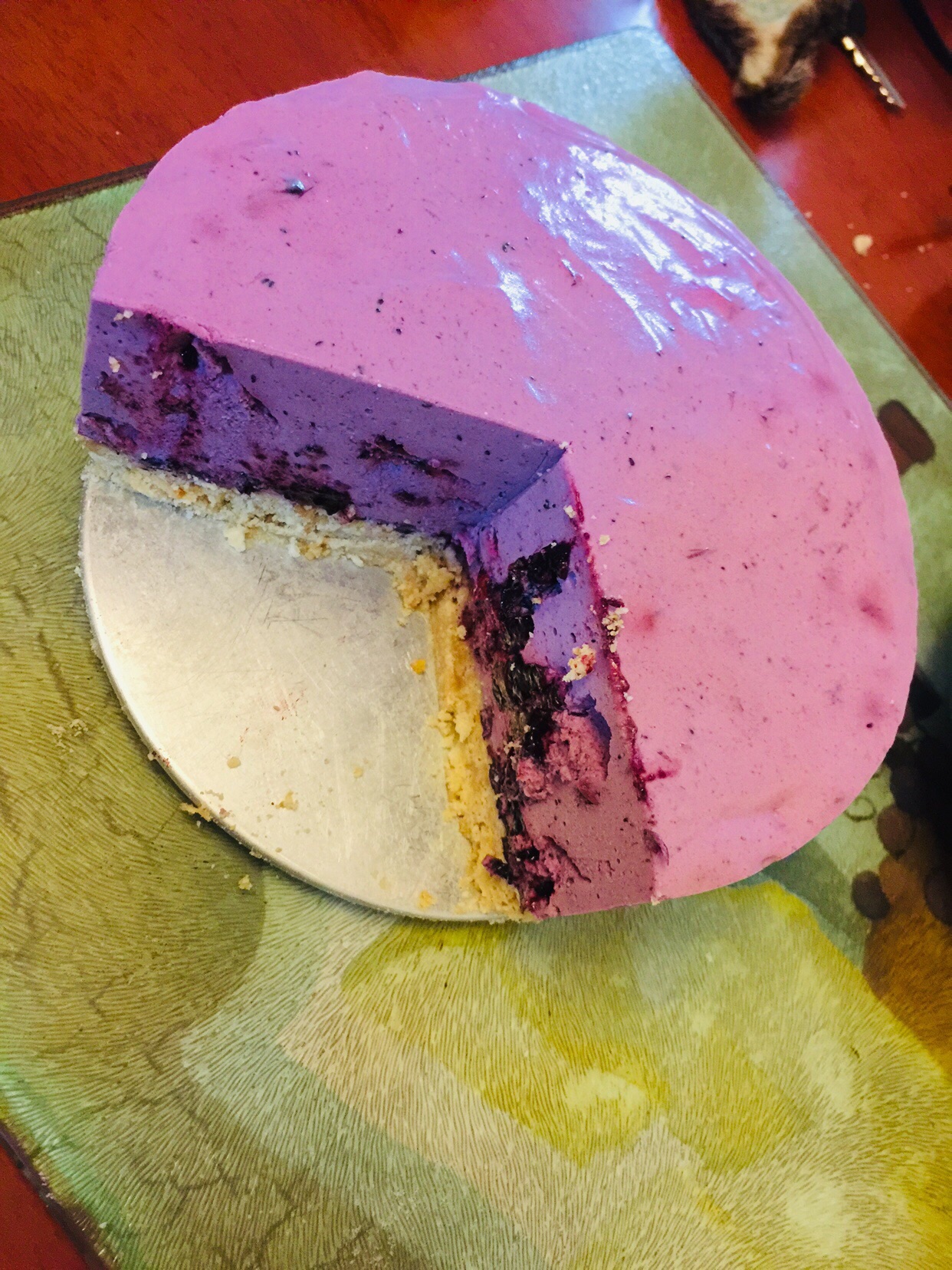蓝莓慕斯蛋糕