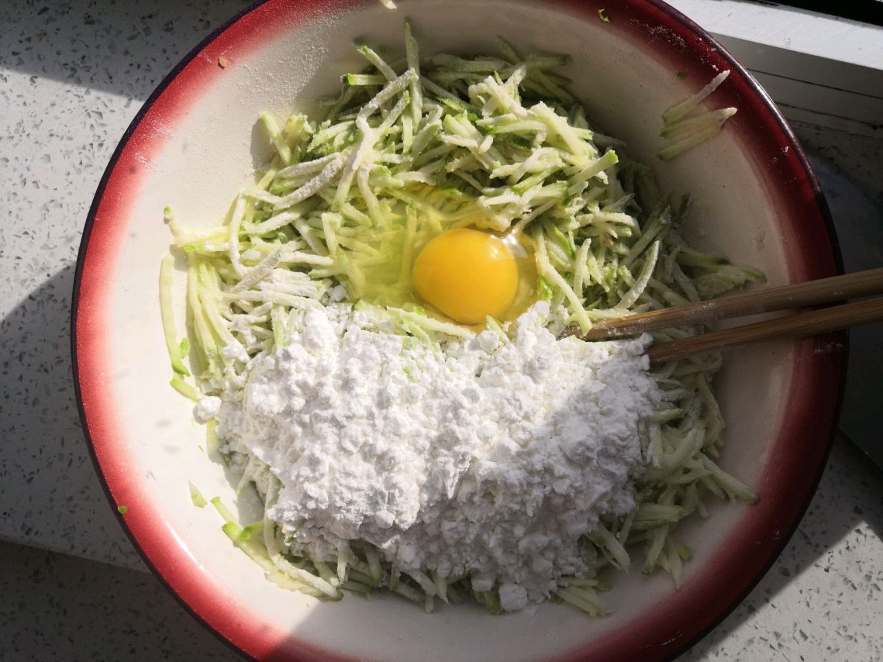 懒人版西葫芦牛肉饼