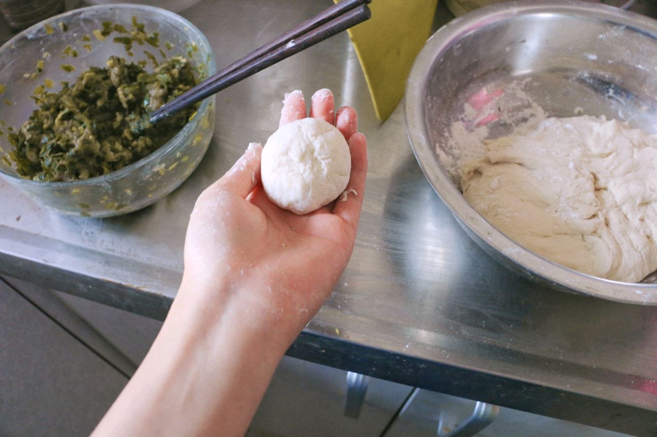 懒人牛肉小葱包