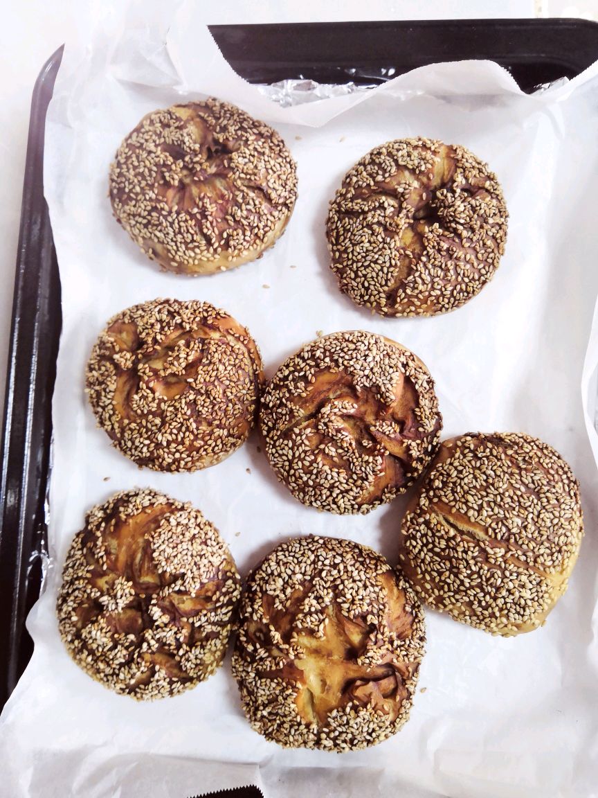 老北京芝麻酱烧饼（咸口烤箱版）