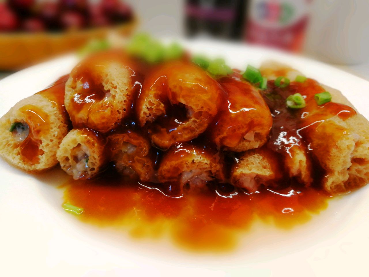 老少皆宜味道鲜美～竹荪酿肉