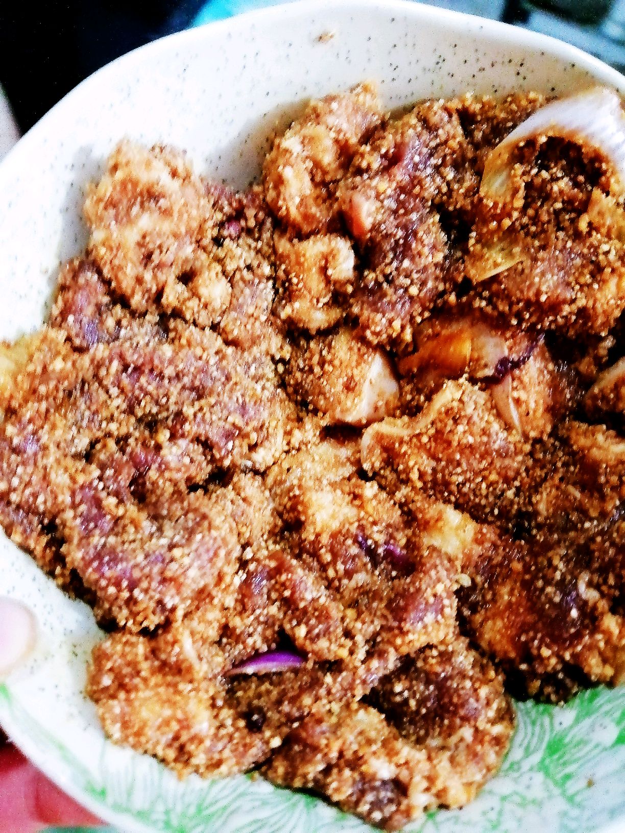 俪姐美食之米粉蒸肉