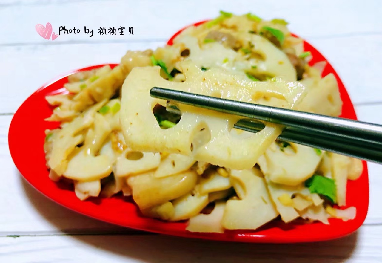 莲藕炒肉片
