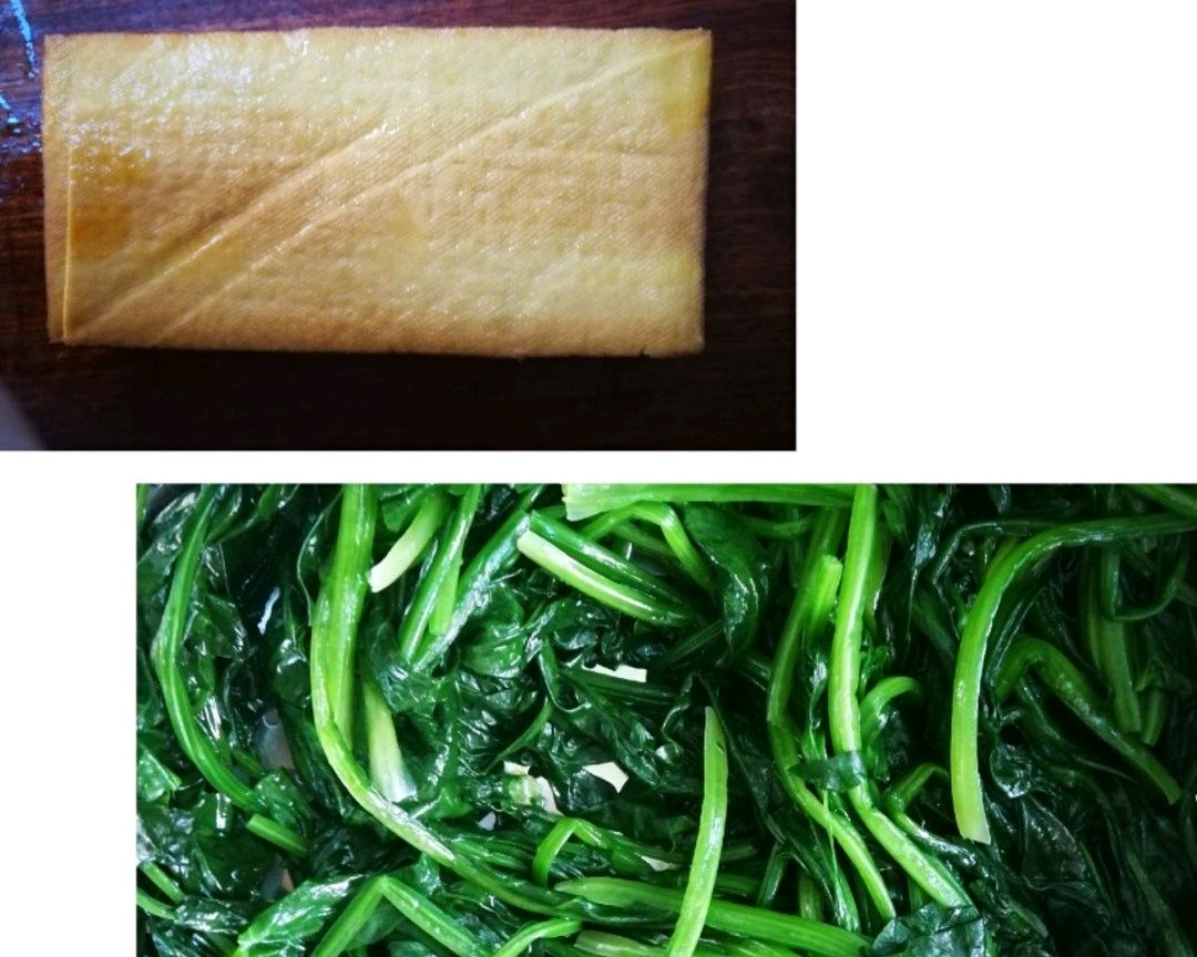 凉拌菠菜豆干