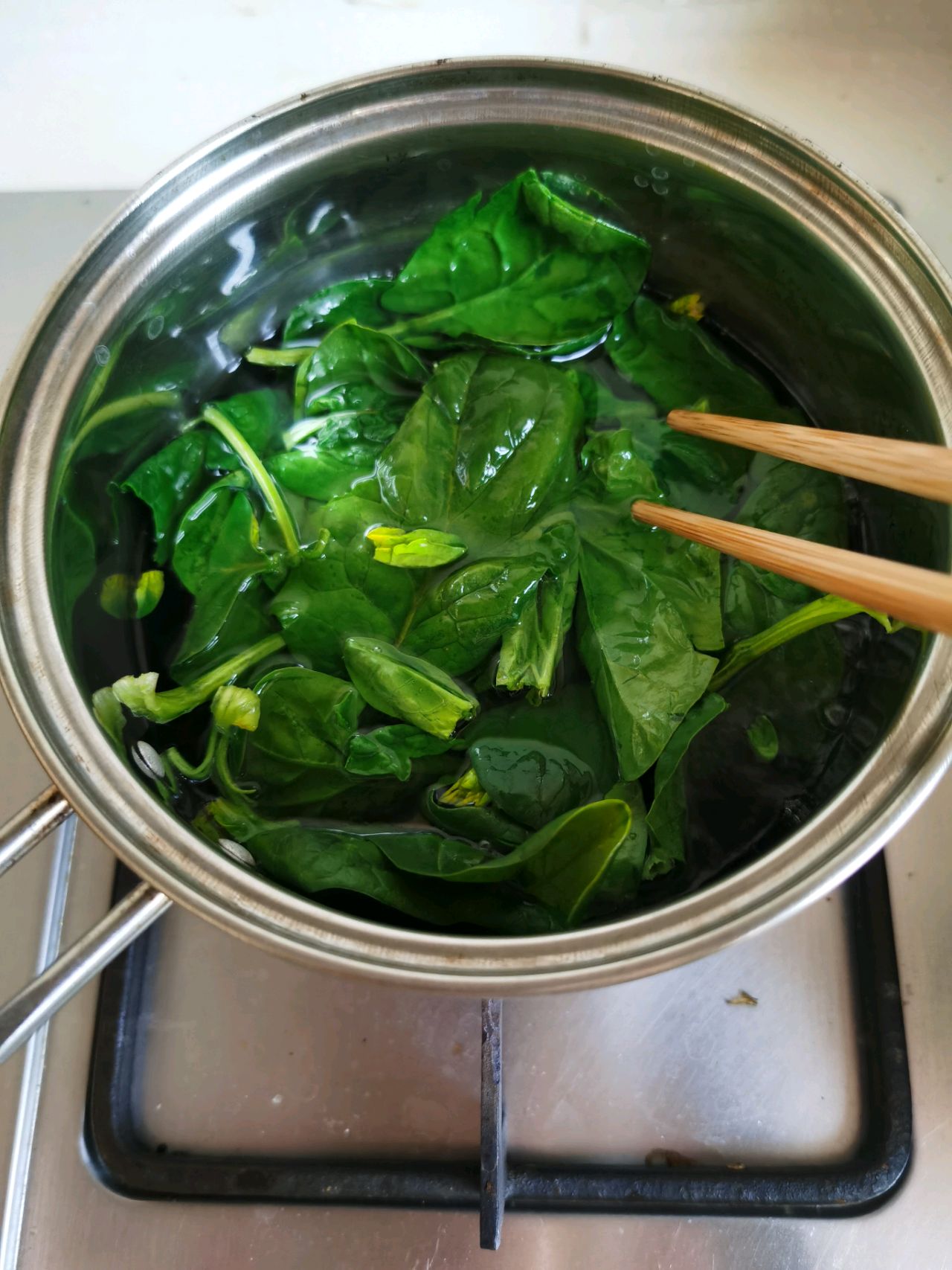 凉拌菠菜金针菇