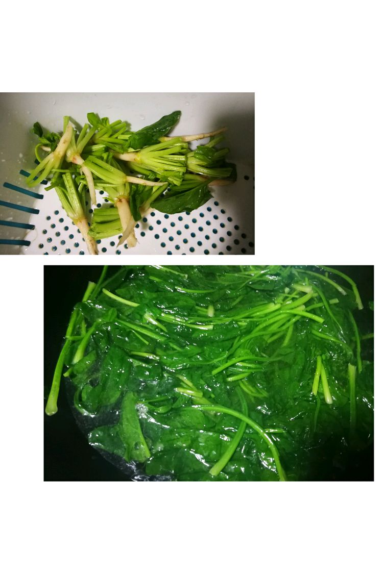 凉拌金针菇菠菜