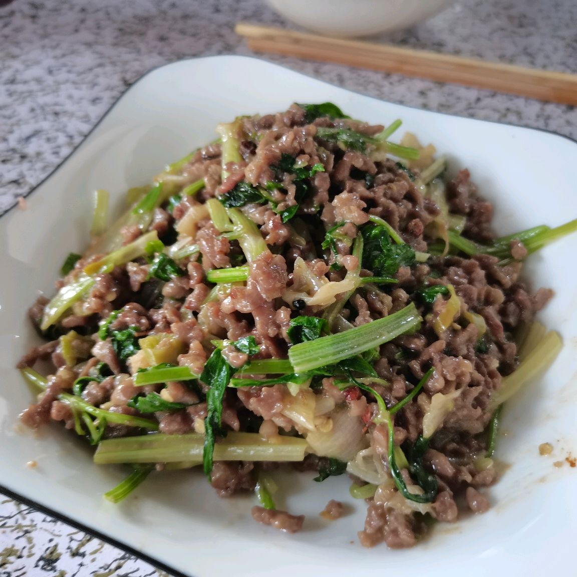两分钟炒牛肉
