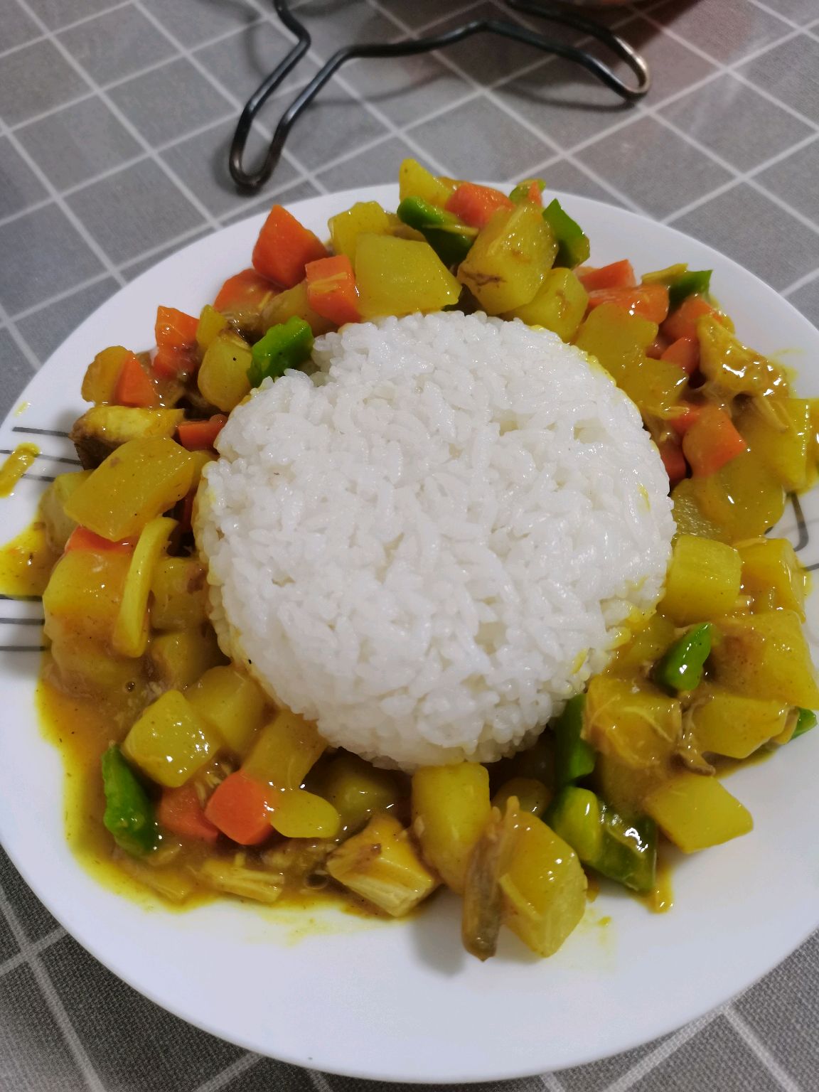 零厨艺咖喱土豆饭