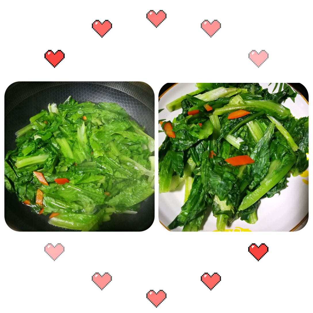 鲮鱼炒麦菜