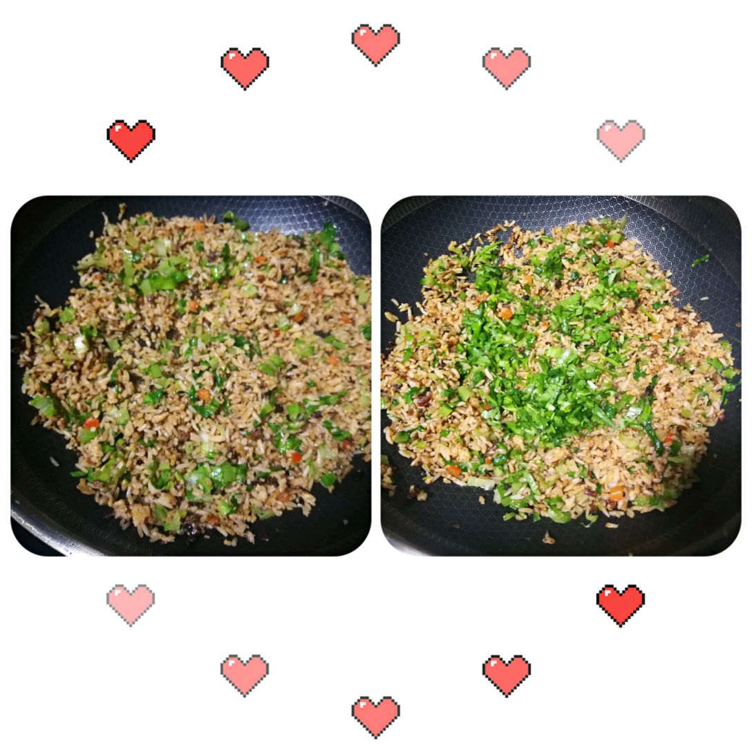 鲮鱼麦菜炒饭