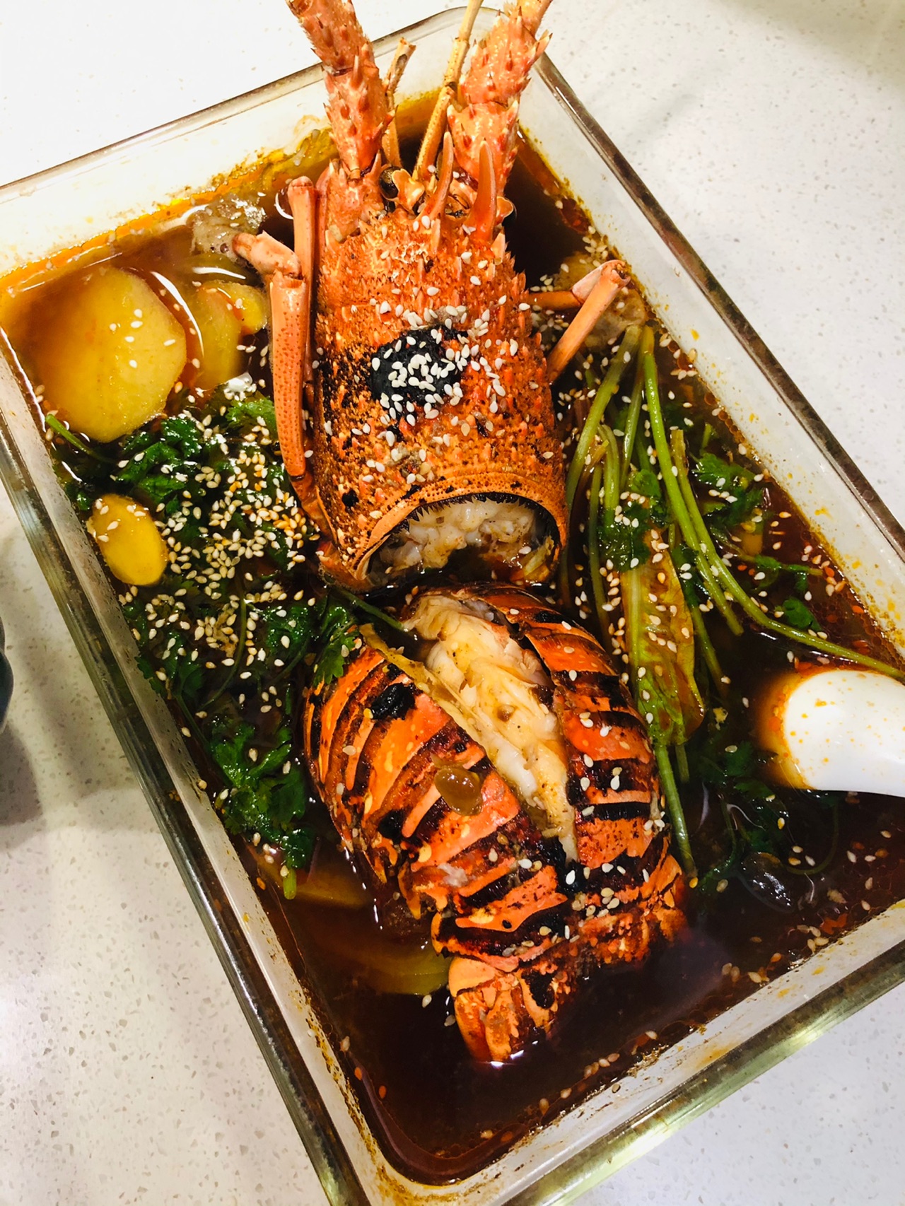 龙虾烤味