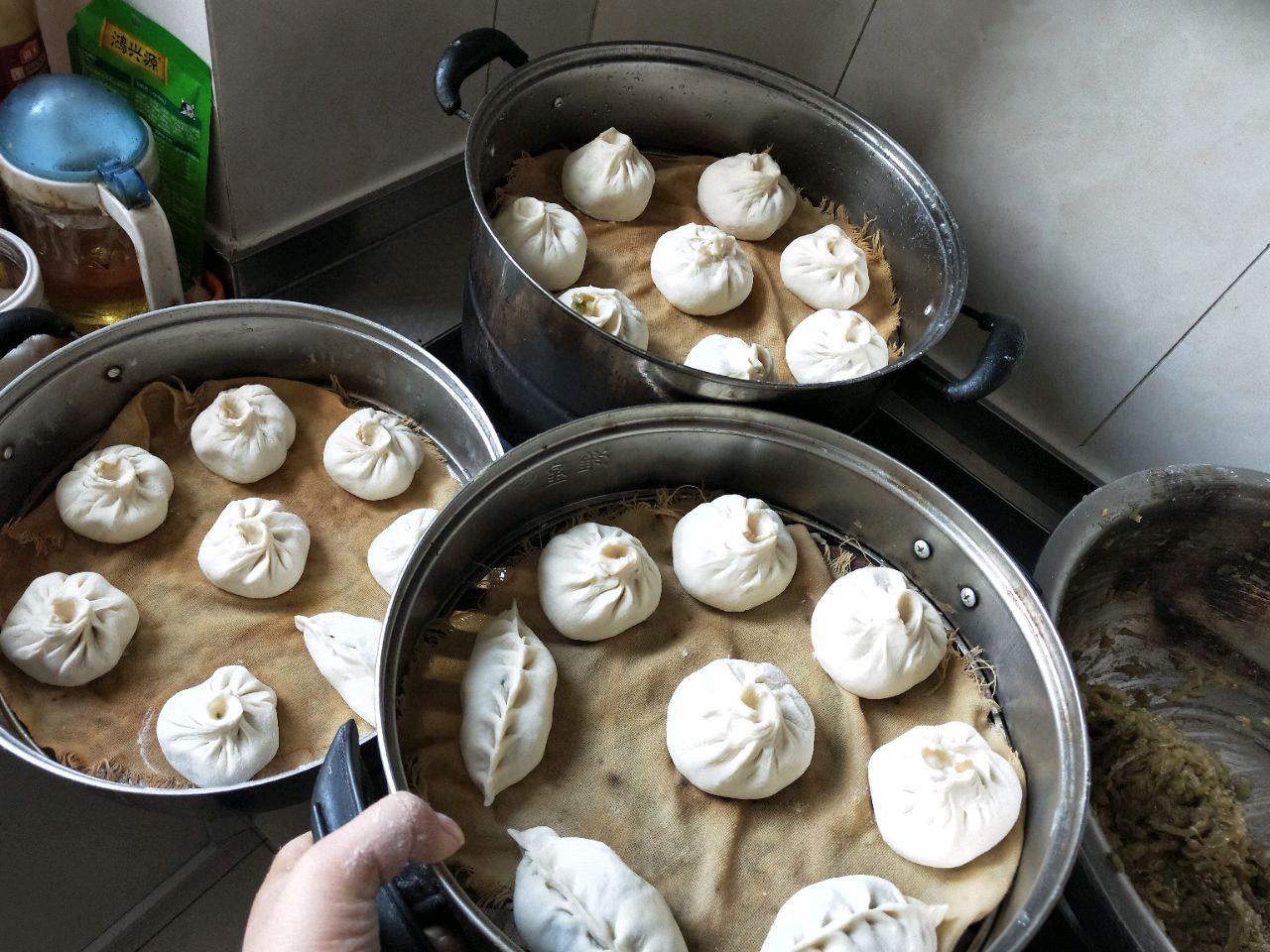 萝卜粉条肉大包子