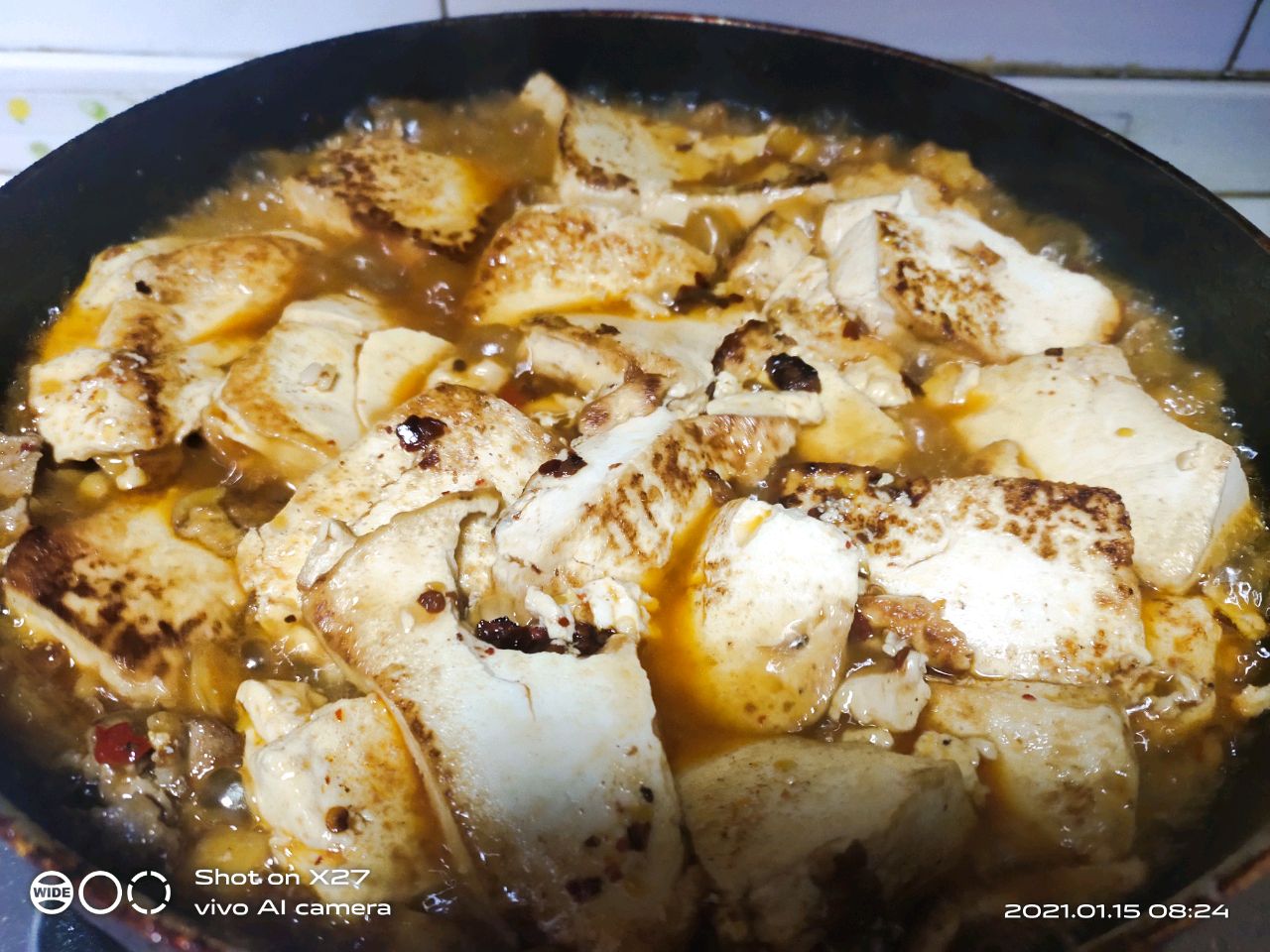 萝卜干烧豆腐