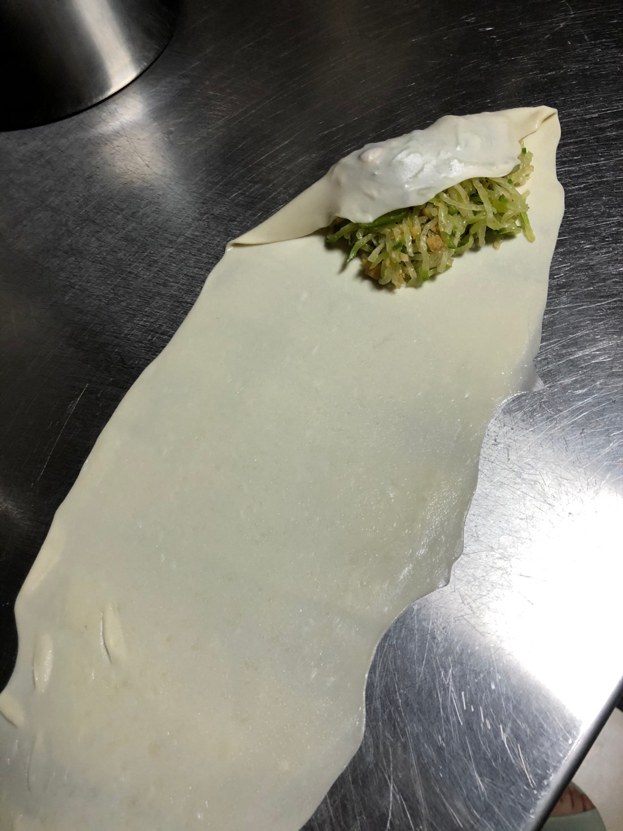 萝卜丝虾仁饼