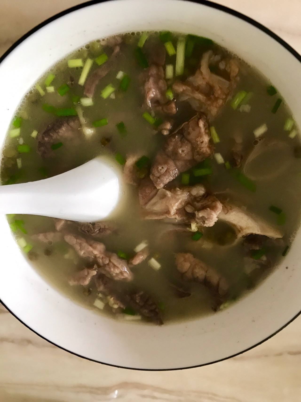 绿豆炖猪肺