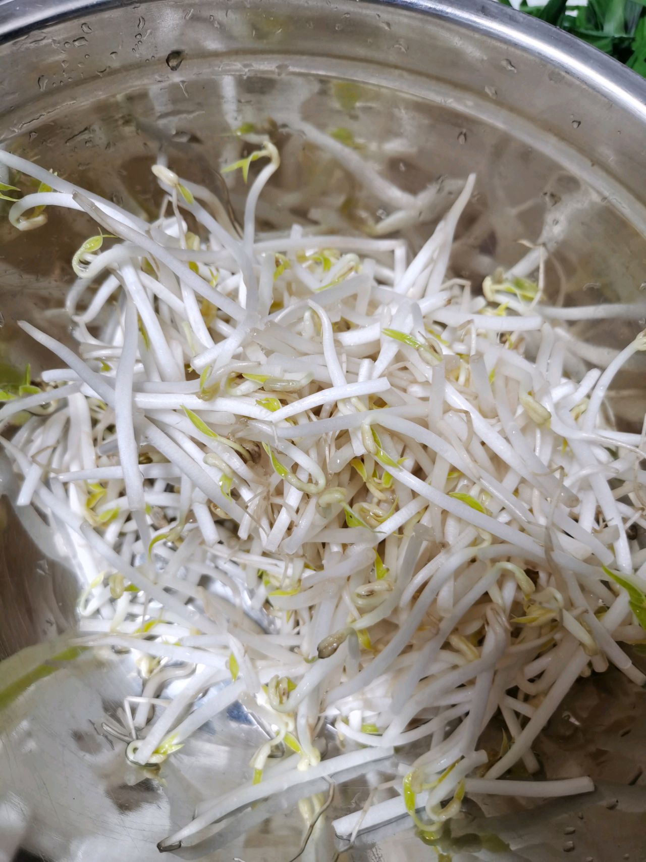 绿豆芽炒韭菜