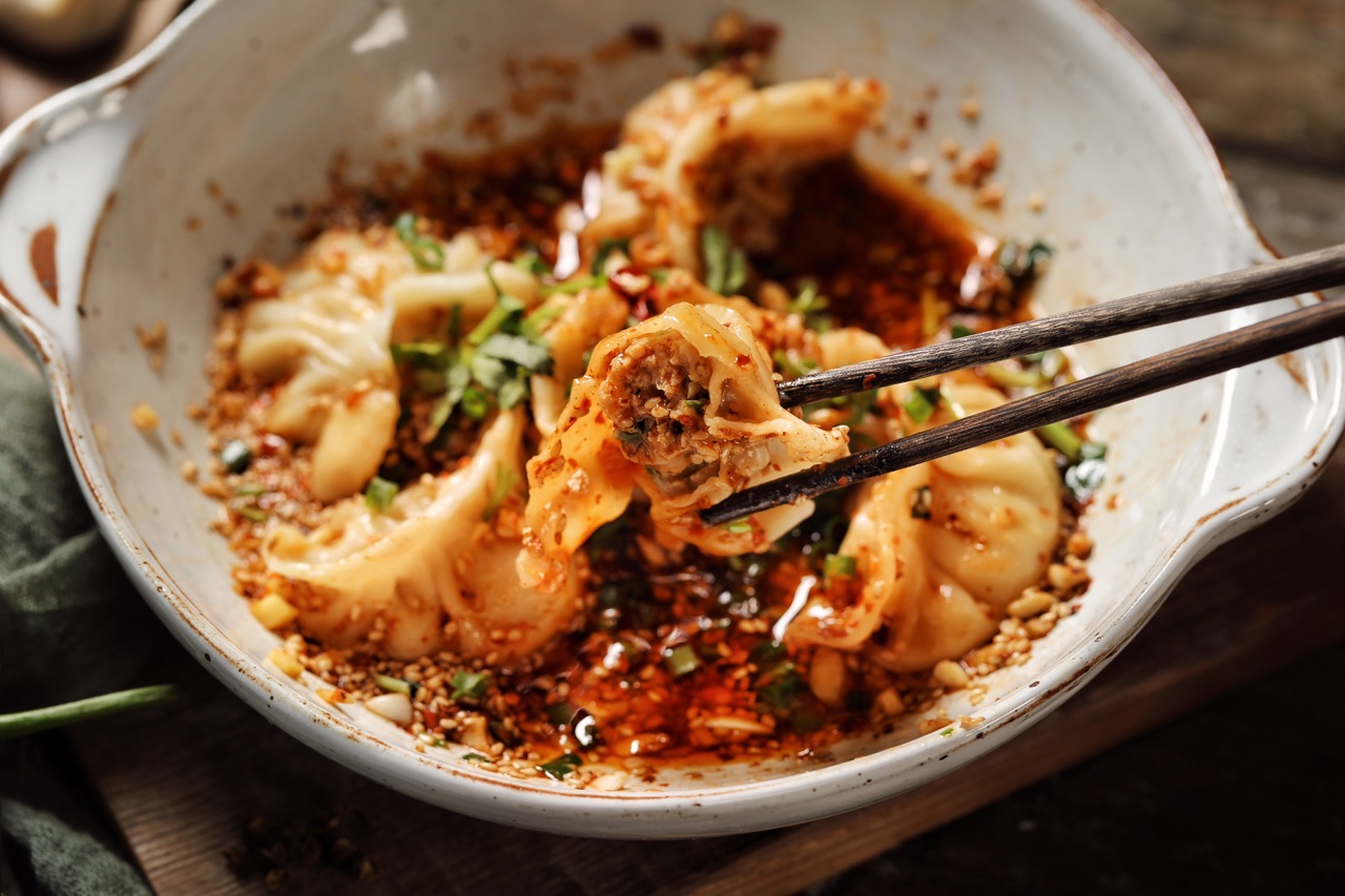 麻辣猪肉虾仁饺