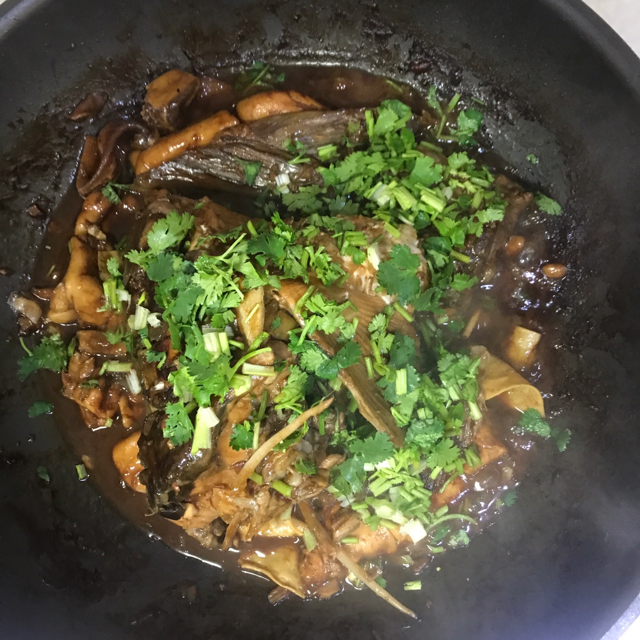 妈妈传授的酱炖鲤鱼