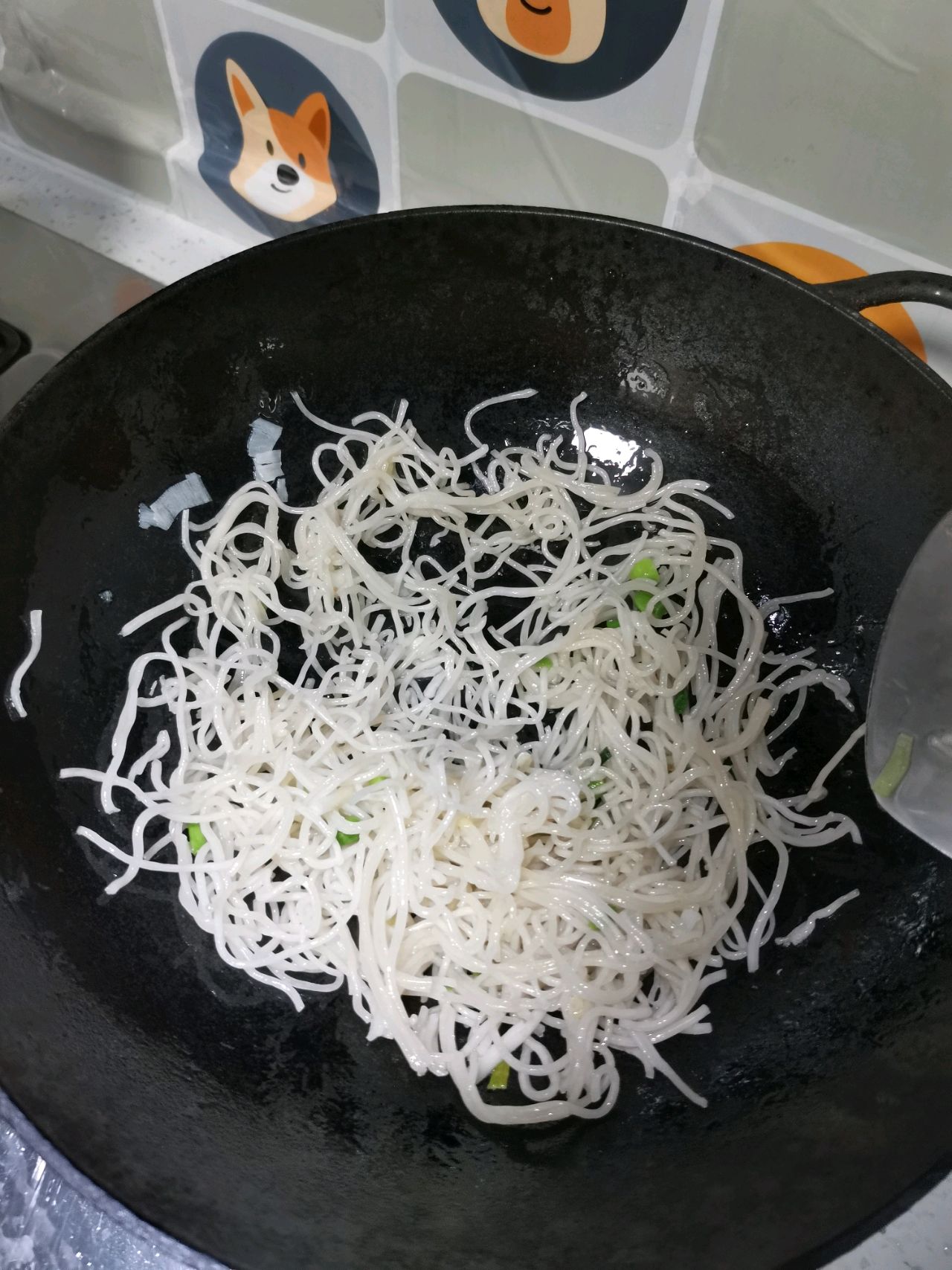 妈妈的味道～大蒜叶炒苕粉