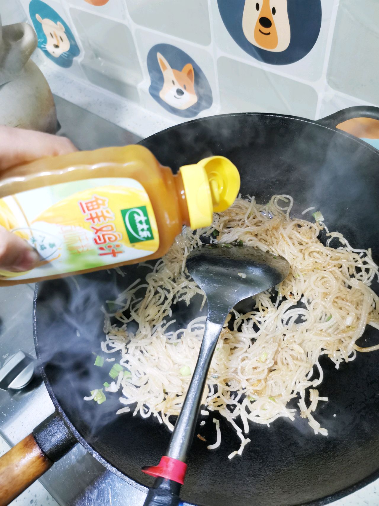 妈妈的味道～大蒜叶炒苕粉