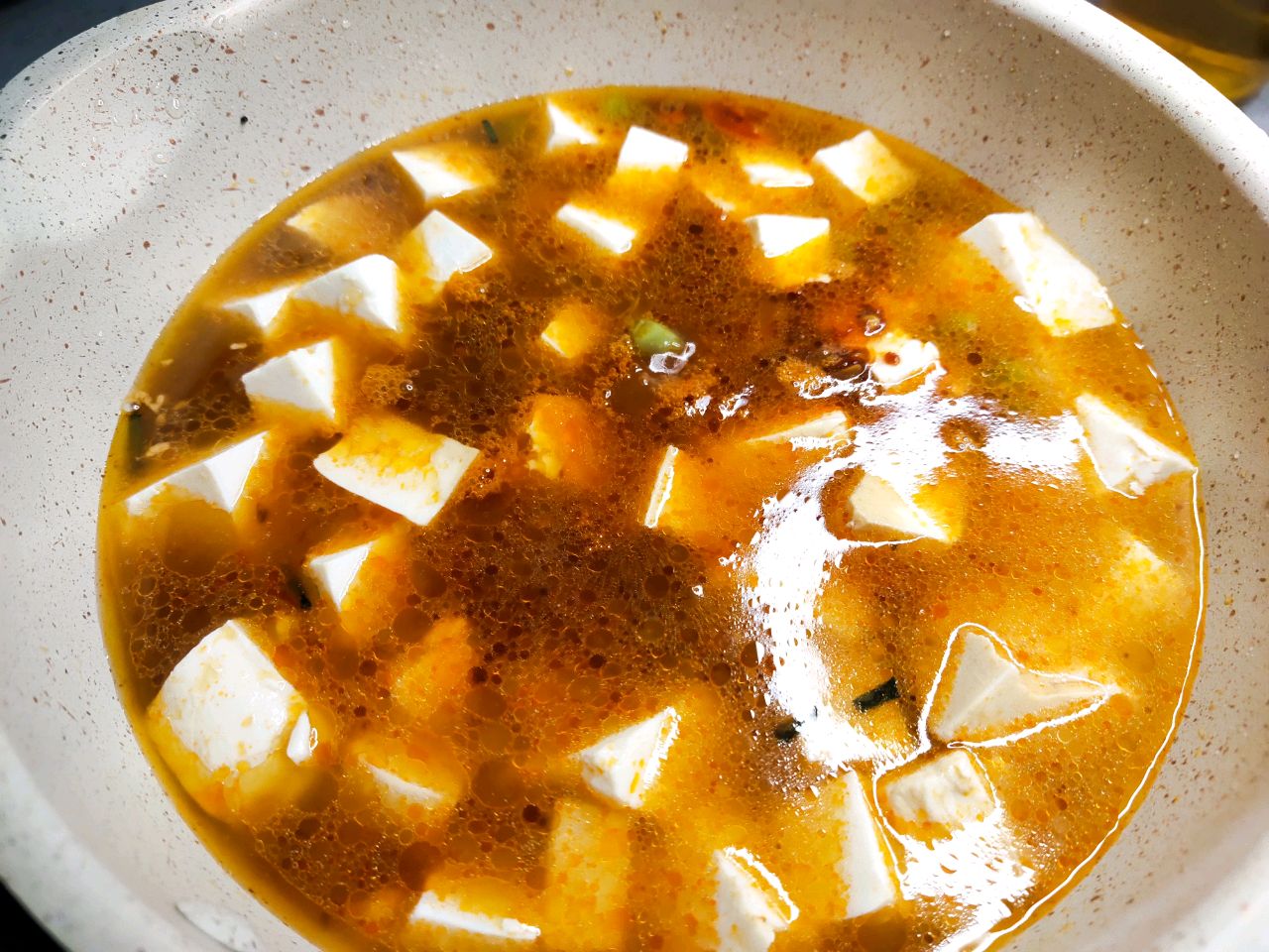 麻婆豆腐烧毛豆