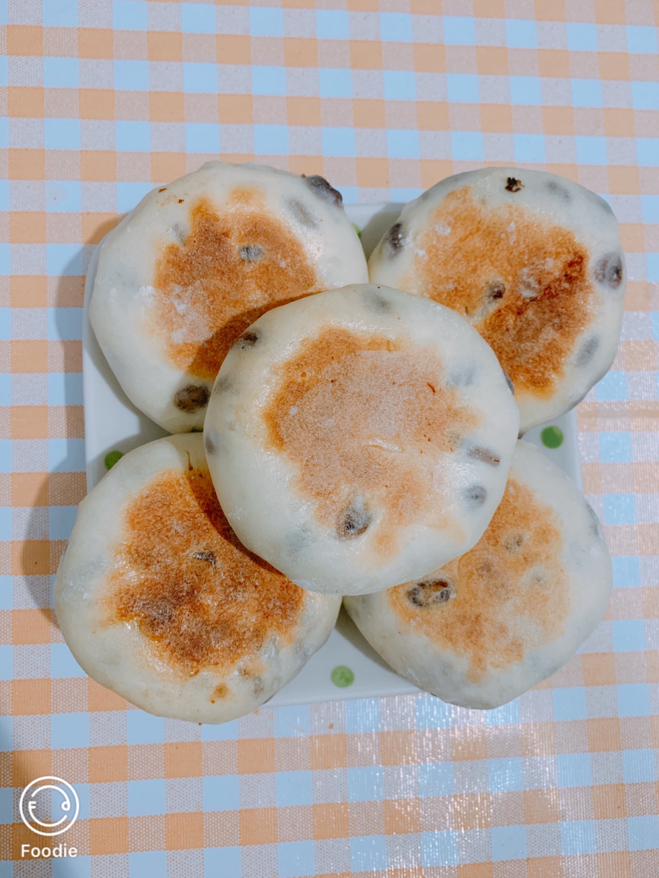 麻薯红豆肉松饼