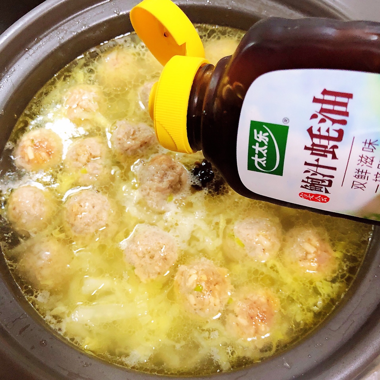 马蹄丸子白菜汤