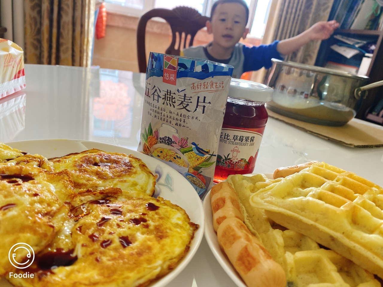 麦片华夫饼