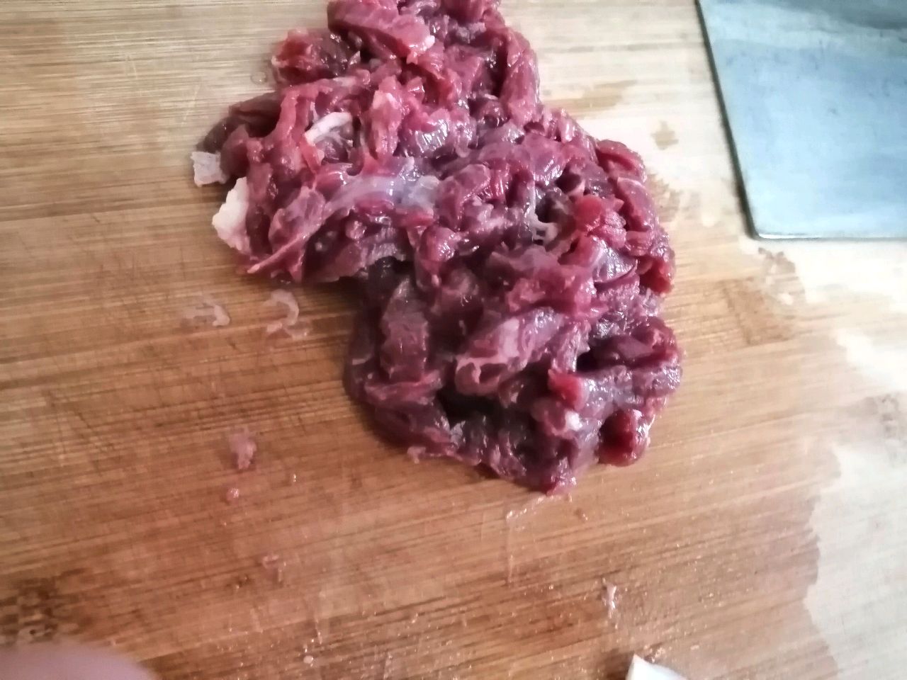 毛葱烧牛肉