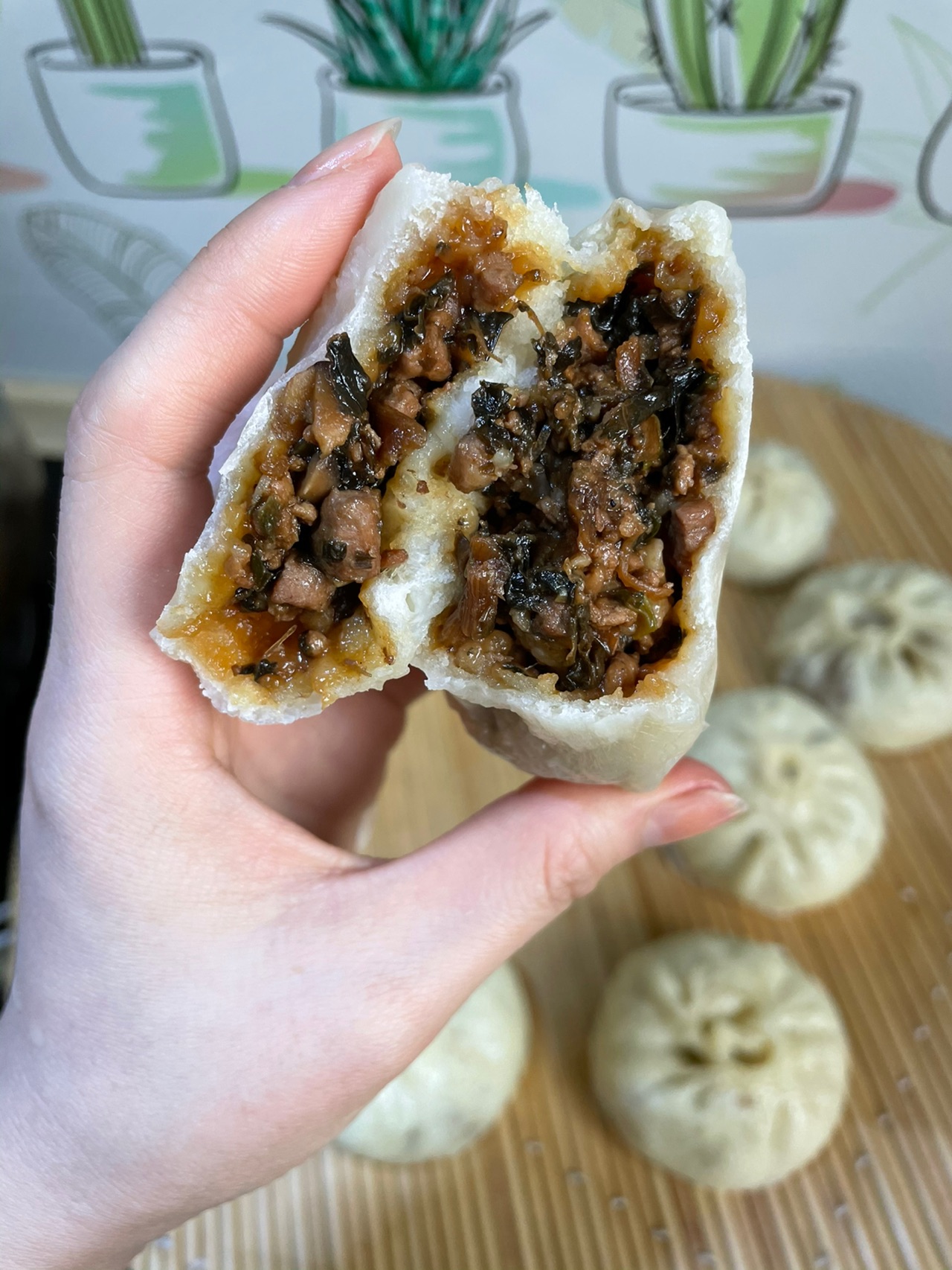 梅干菜酱肉包～超详细