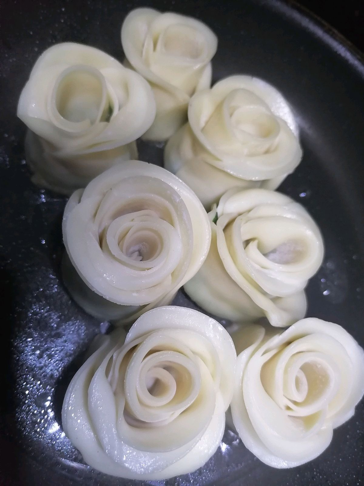 玫瑰花葱油饼