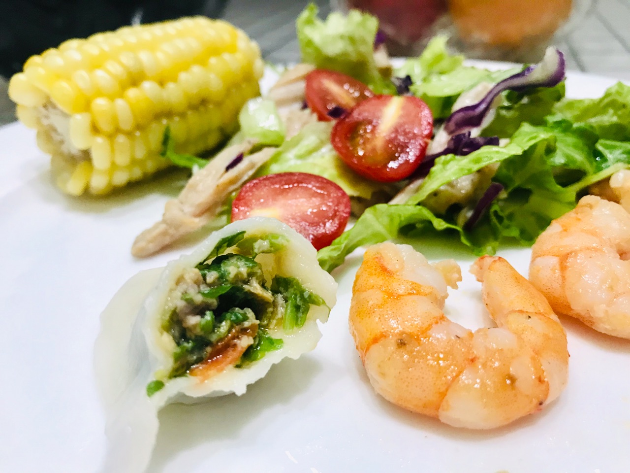 美味的芹菜猪肉水饺