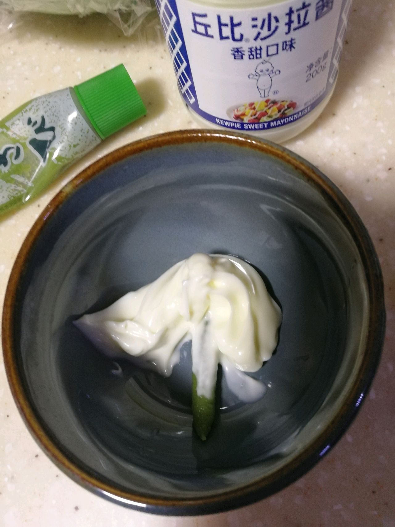美味的青芥虾