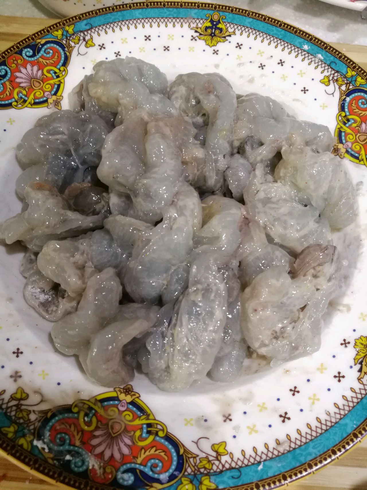 美味的青芥虾