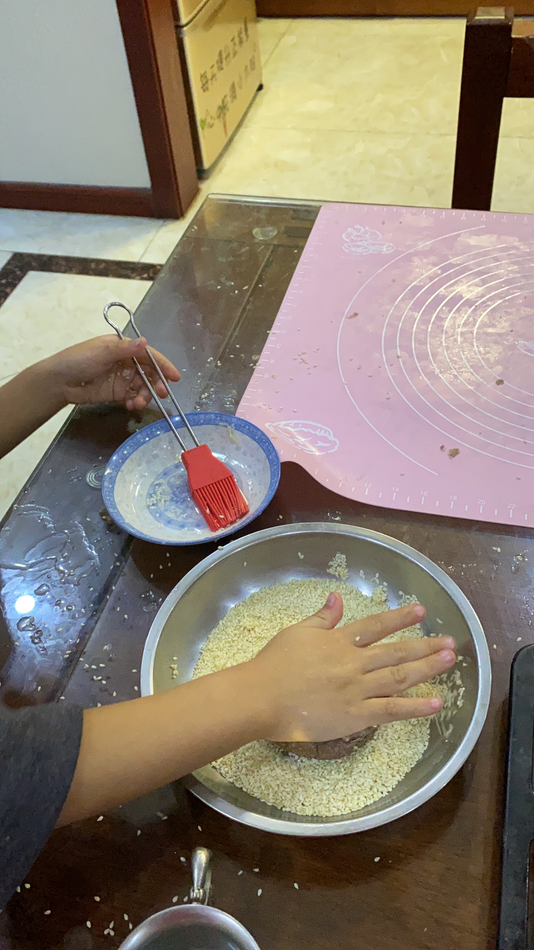 萌娃教你黑麦营养烧饼