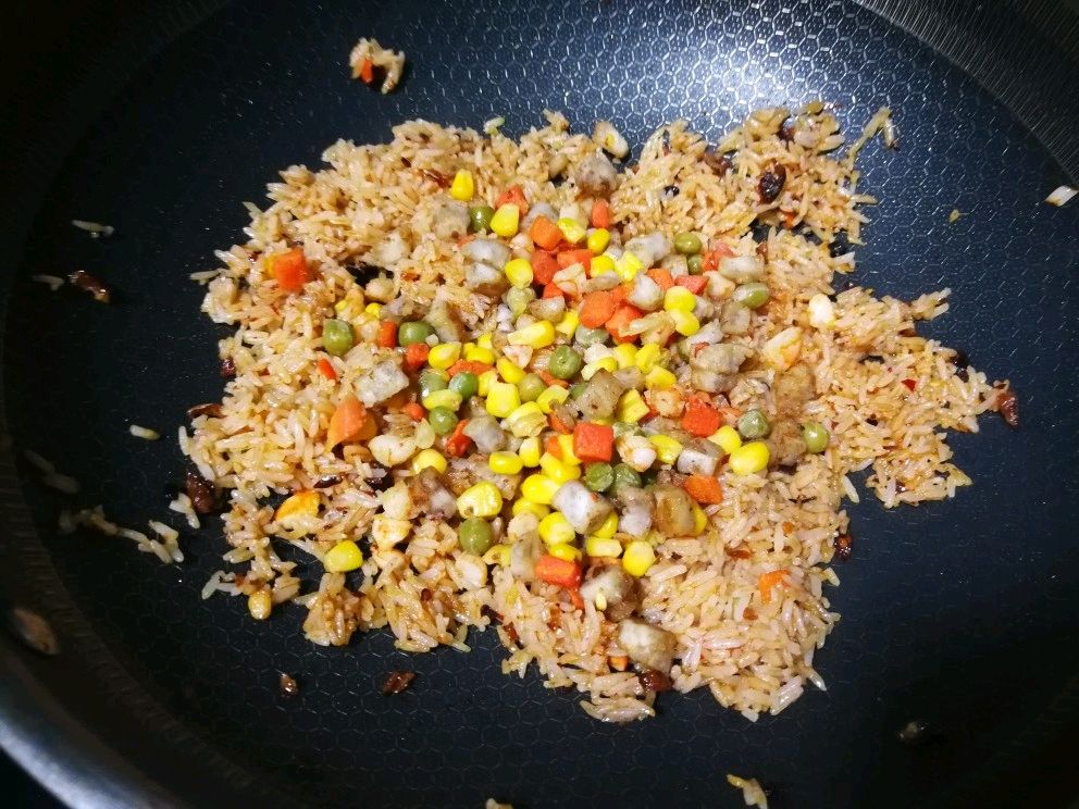 米饭炒芋头糕