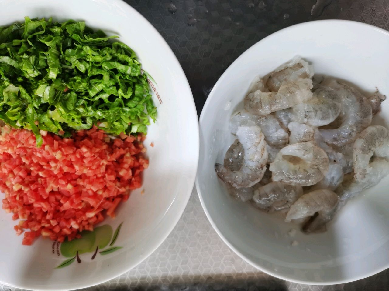 米饭虾饼