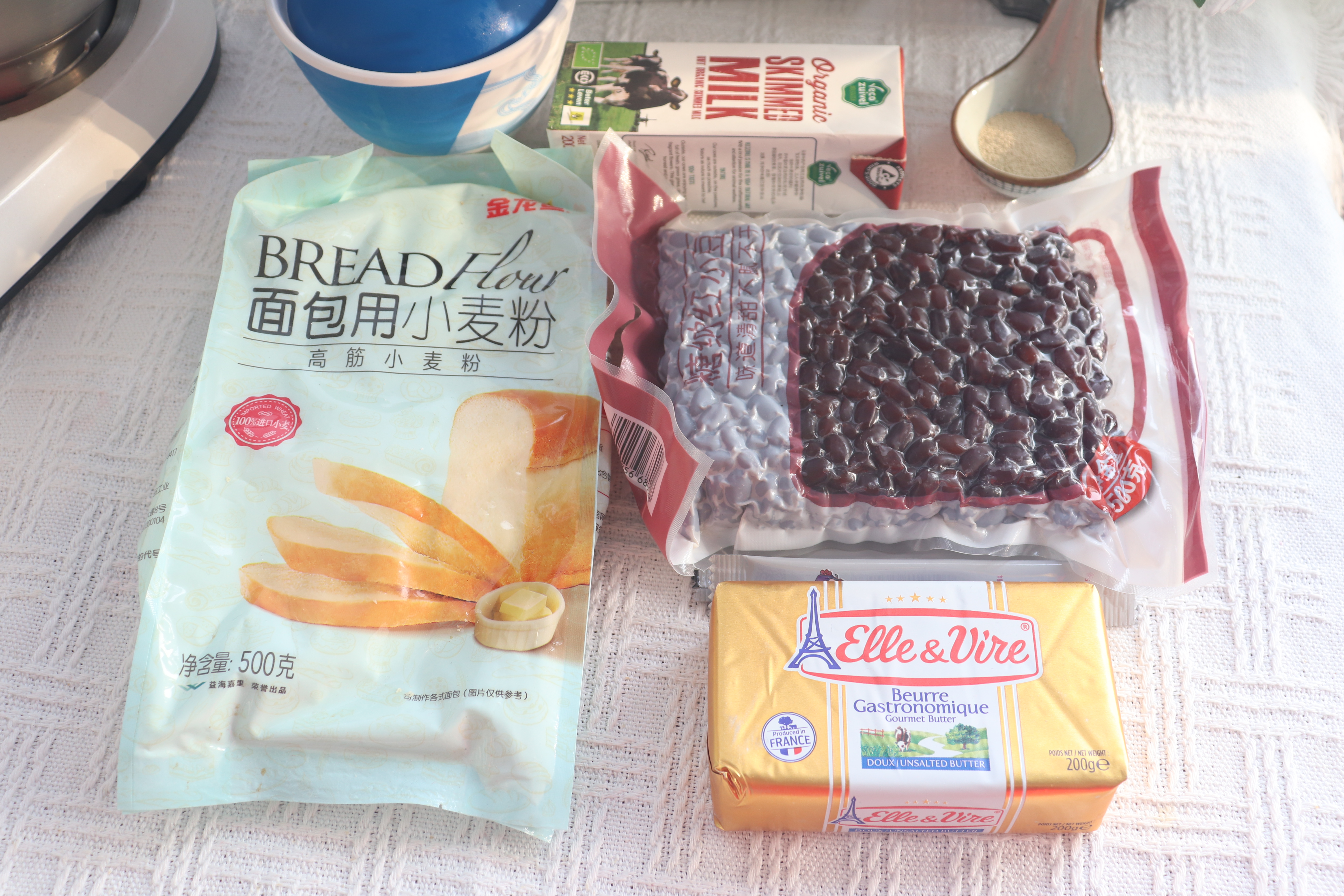 蜜红豆奶香华夫饼