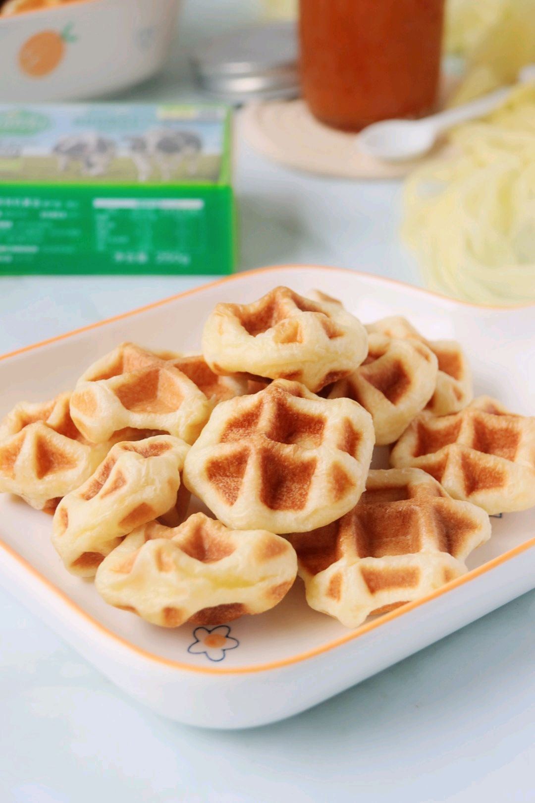 迷你可爱的华夫饼