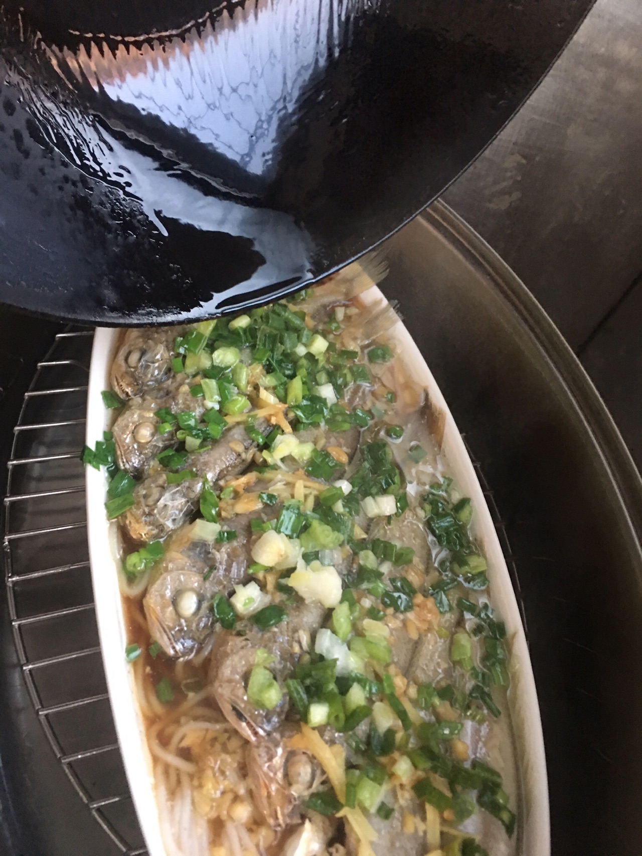 米线清蒸小黄花鱼
