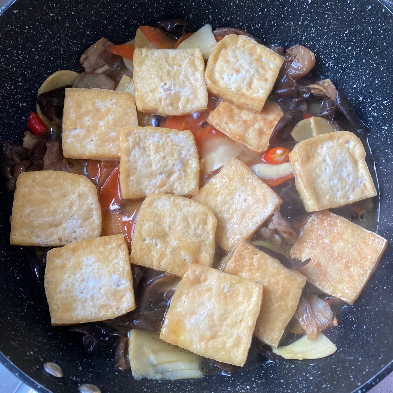 秘制蚝油煎豆腐